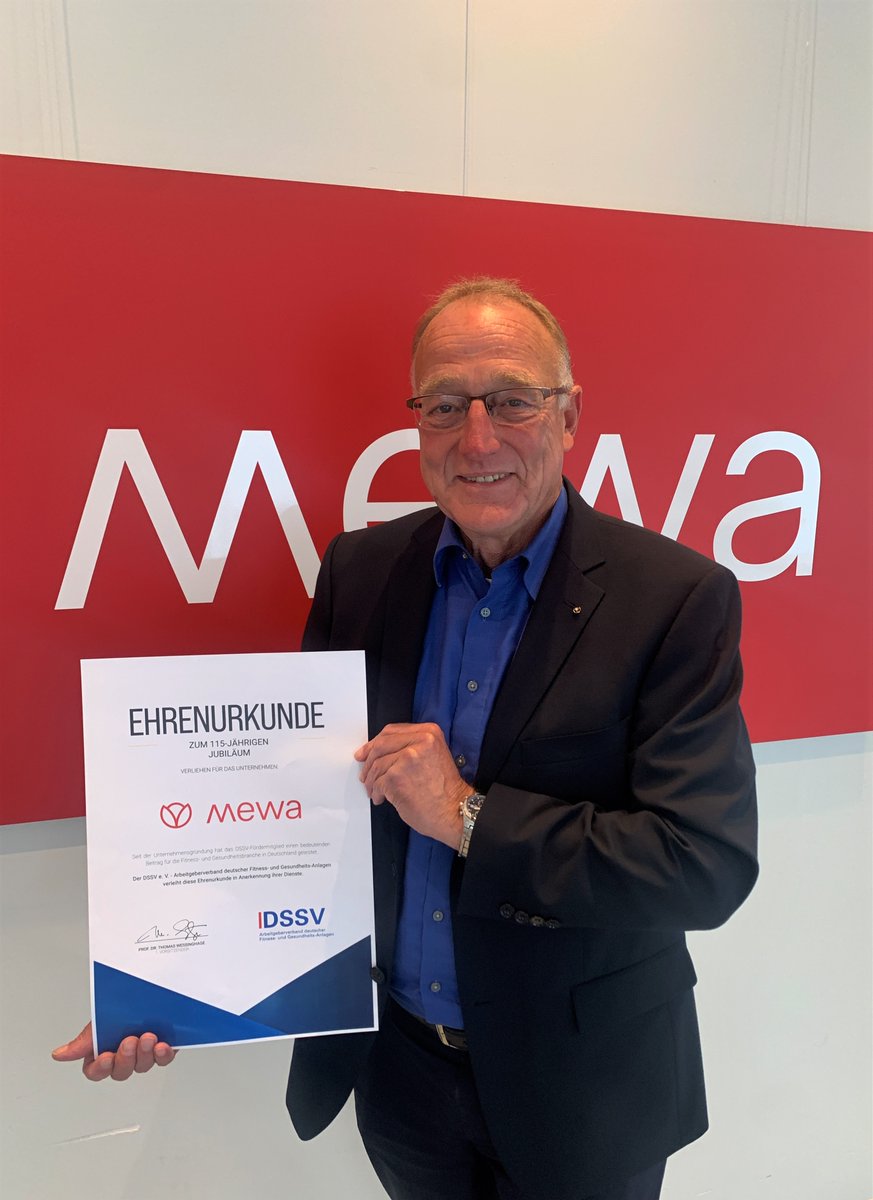 Mewa kooperiert mit verschiedenen Verbänden im Bereich Handwerk, Gesundheit &amp; Service - wie z.B. mit dem <a href="/DSSVeV/">DSSV</a>, der uns jetzt, anlässlich unseres 115-jährigen Jubiläums, mit einer Ehrenurkunde überrascht hat 🥳  Vielen Dank für die gute Zusammenarbeit.
#mewatm #Partnerschaften