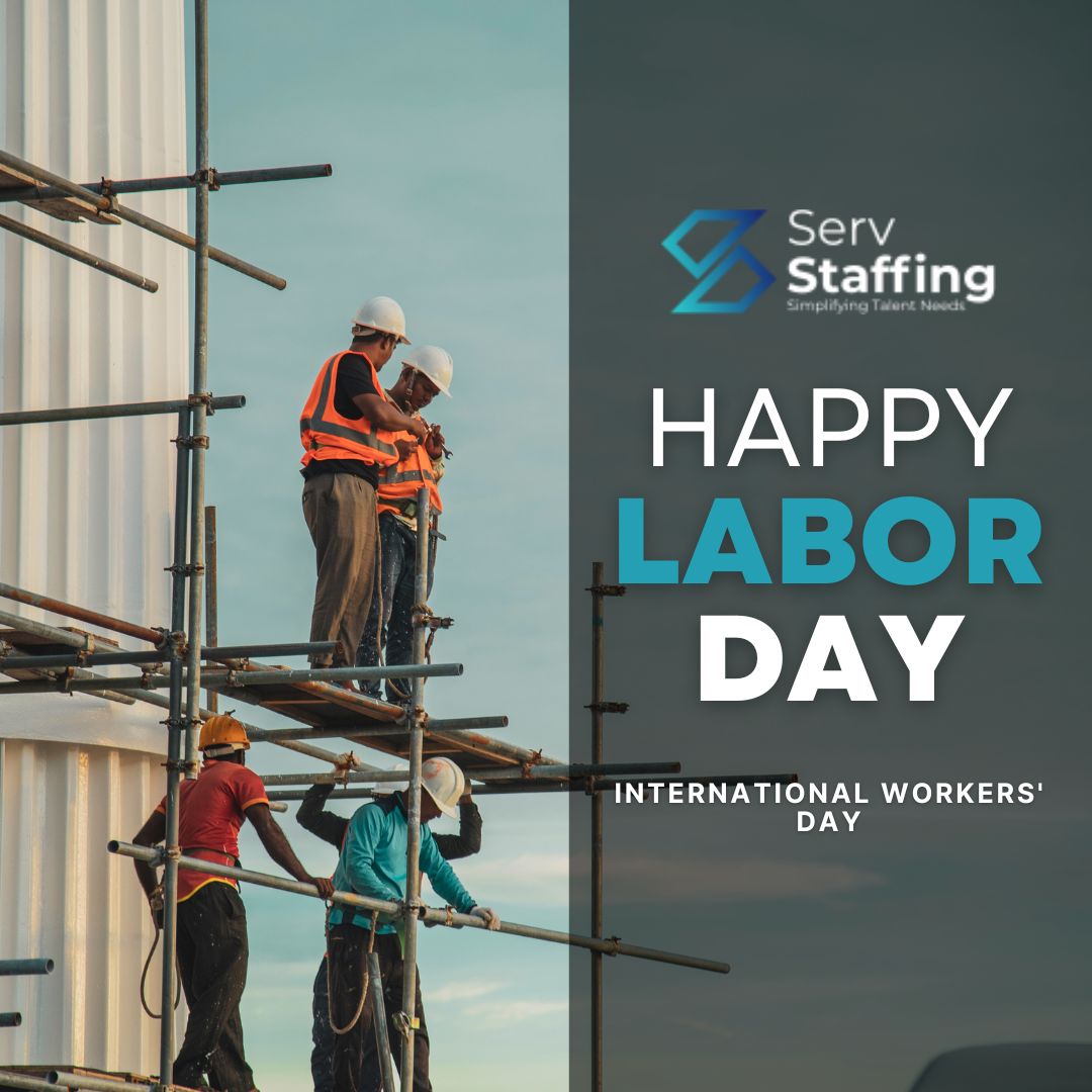 ServStaffInc's tweet photo. Happy #LaborDay from Team #ServStaffing!

Today, we celebrate your hard work and dedication.

Enjoy your well-deserved day off! https://t.co/Qk8YVQZrpX