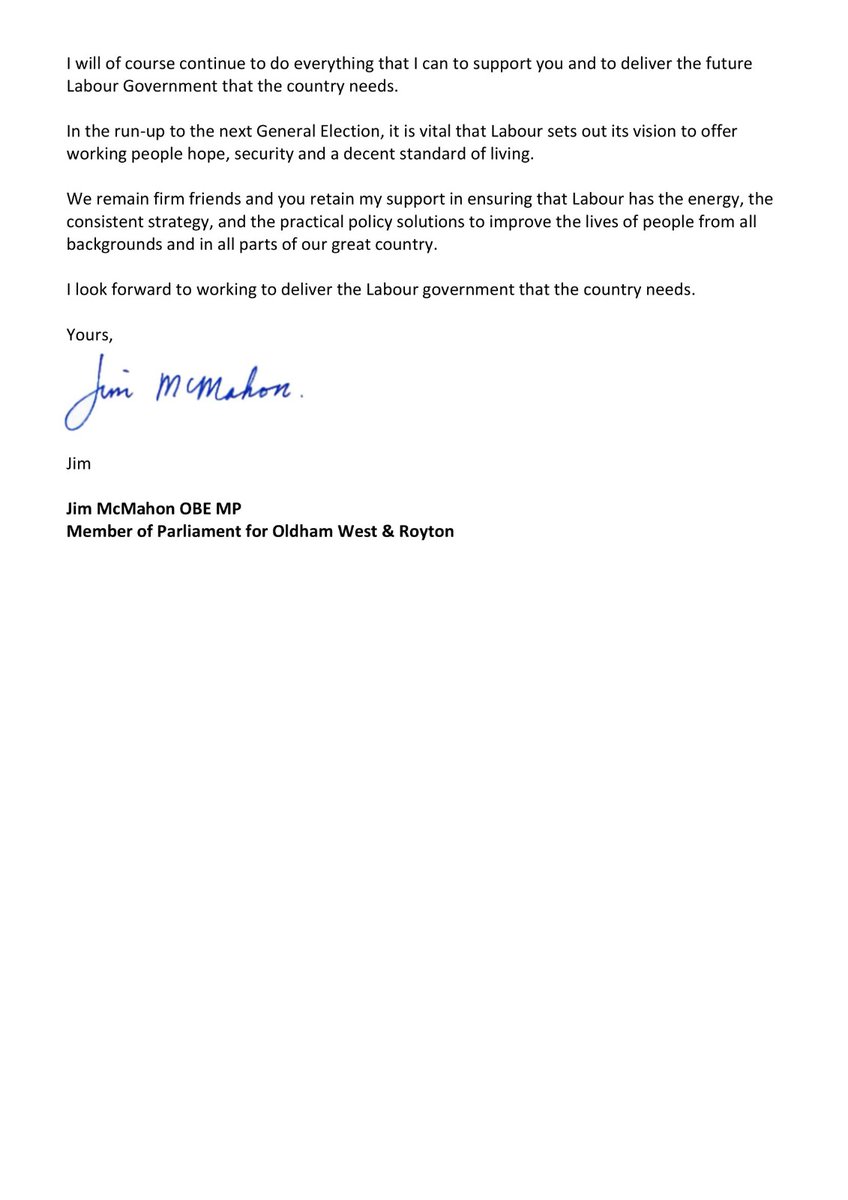 Jim McMahon OBE MP tweet media