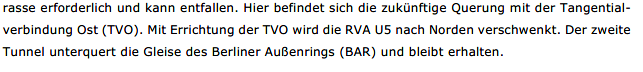 Klar ist, dass die @RadbahnU5 nur durch @GBinfraVelo geplant werden kann. Das ist ja bei anderen bezirksübergreifenden Projekten auch so. Die Aussage zum Planungskonflikt mit der TVO ist wohl falsch, da die Machbarkeitsstudie der Radbahn U5 die TVO natürlich berücksichtigt.