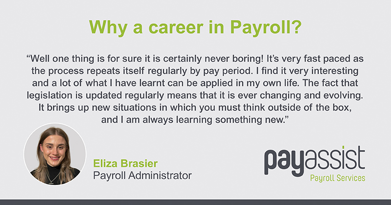 Pay_Assist's tweet photo. In celebration of both National Payroll Week and shining a spotlight on the true champions behind every payslip, we spoke to Eliza Brasier about her experience of the profession: https://t.co/0gQG99SFET

#ChoosePayroll #KeepUKPaid #NPW23 https://t.co/gDsFA5Q3ux