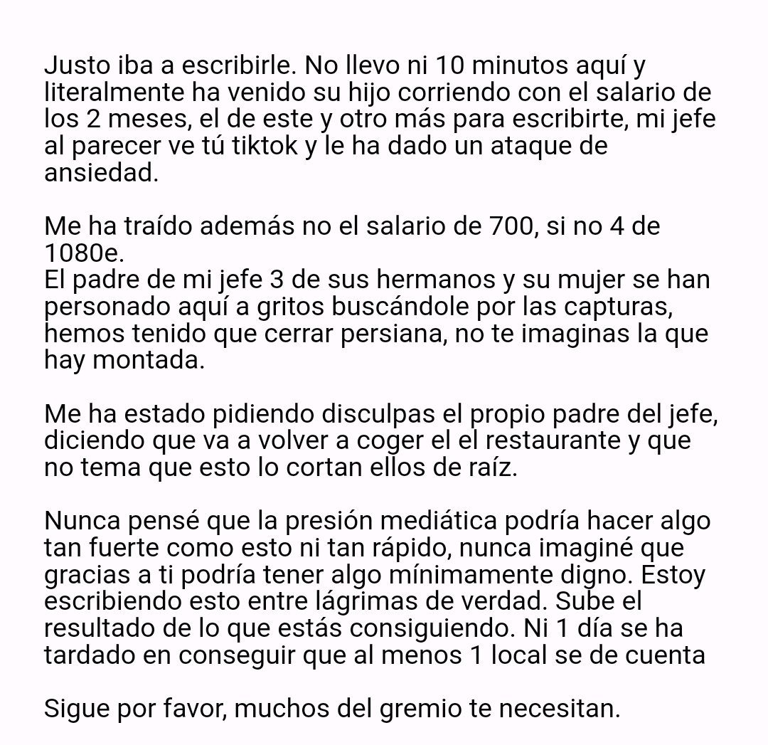 Os dejo el email recibido por el compañero afectado en mi anterior publicación.