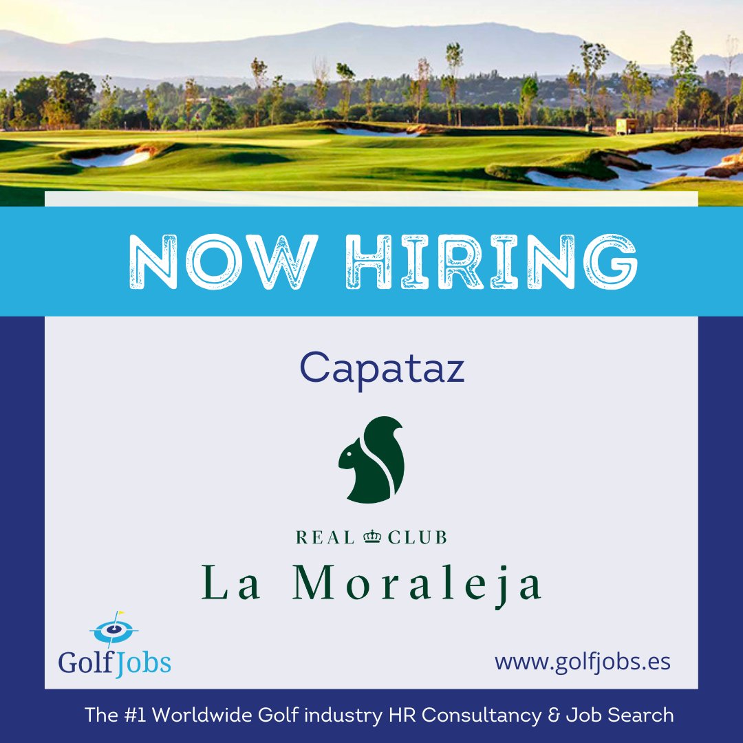 ⛳️ALERTA VACANTE⛳️
Real Club de La Moraleja, de los mejores clubs privados de España, con cuatro joyas de dieciocho hoyos de Jack Nicklaus, cuidadas con la mayor de las exigencias y la máxima dedicación, busca Capataz.

Para más información y aplicar: bit.ly/3E5a6ZP