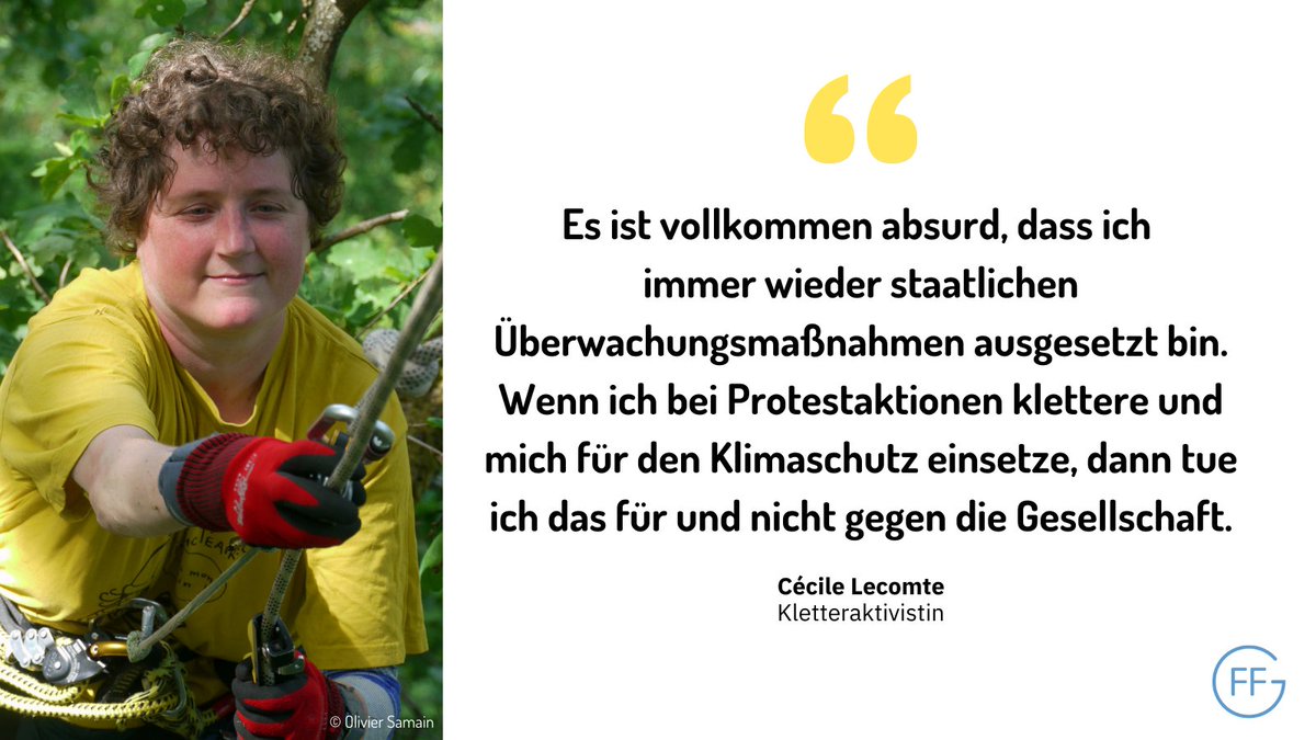 Bereits 2015 stand @HoernchenCecile im Visier der Ermittlungsbehörden. Das LKA Niedersachsen stufte sie als „relevante Person“ ein und die Kletteraktivistin fand sich abermals in der polizeilichen Datenbank #INPOL.