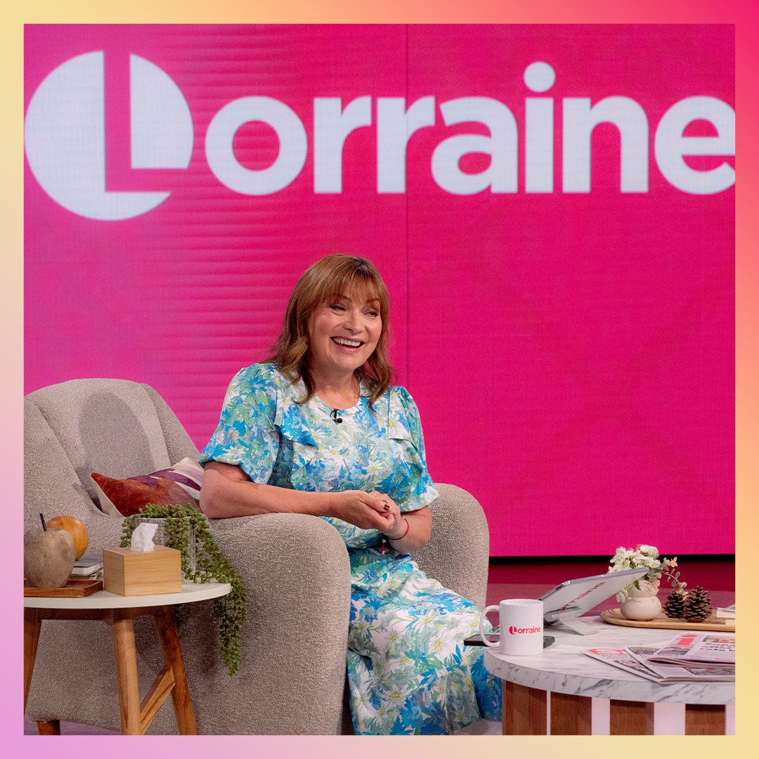 Today on #lorraine... @reallorraine 💕✨🥳 She is back at the helm from 9am #welcomeback