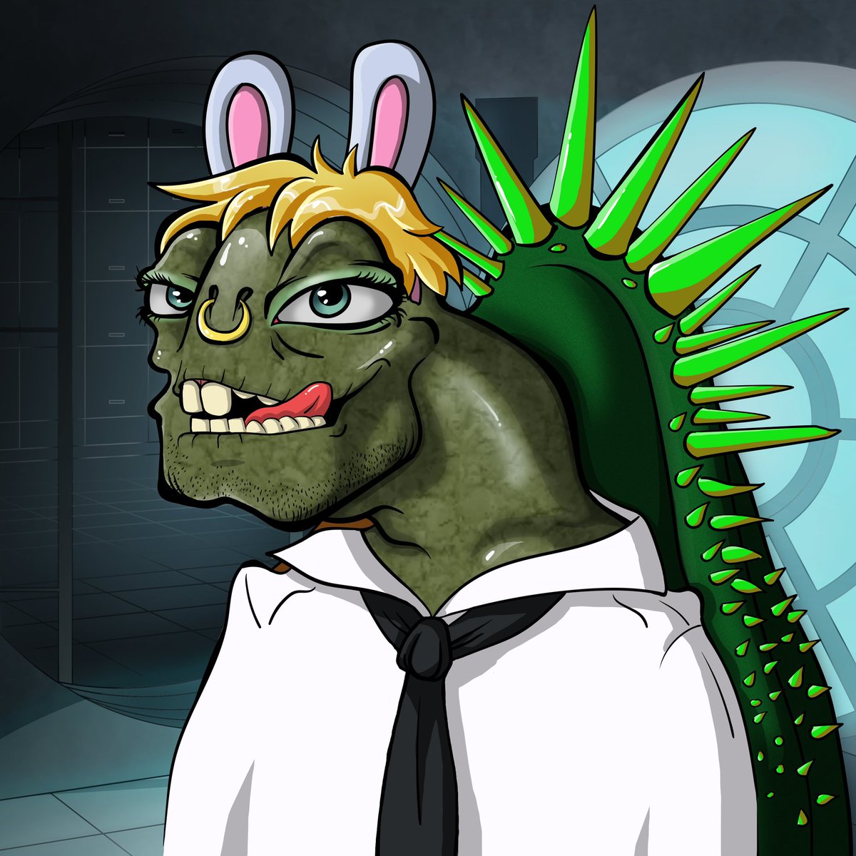 Art?!

Please, that might not even grab the attention of half the space…
What you’re looking at now is the mascot of halvings face…