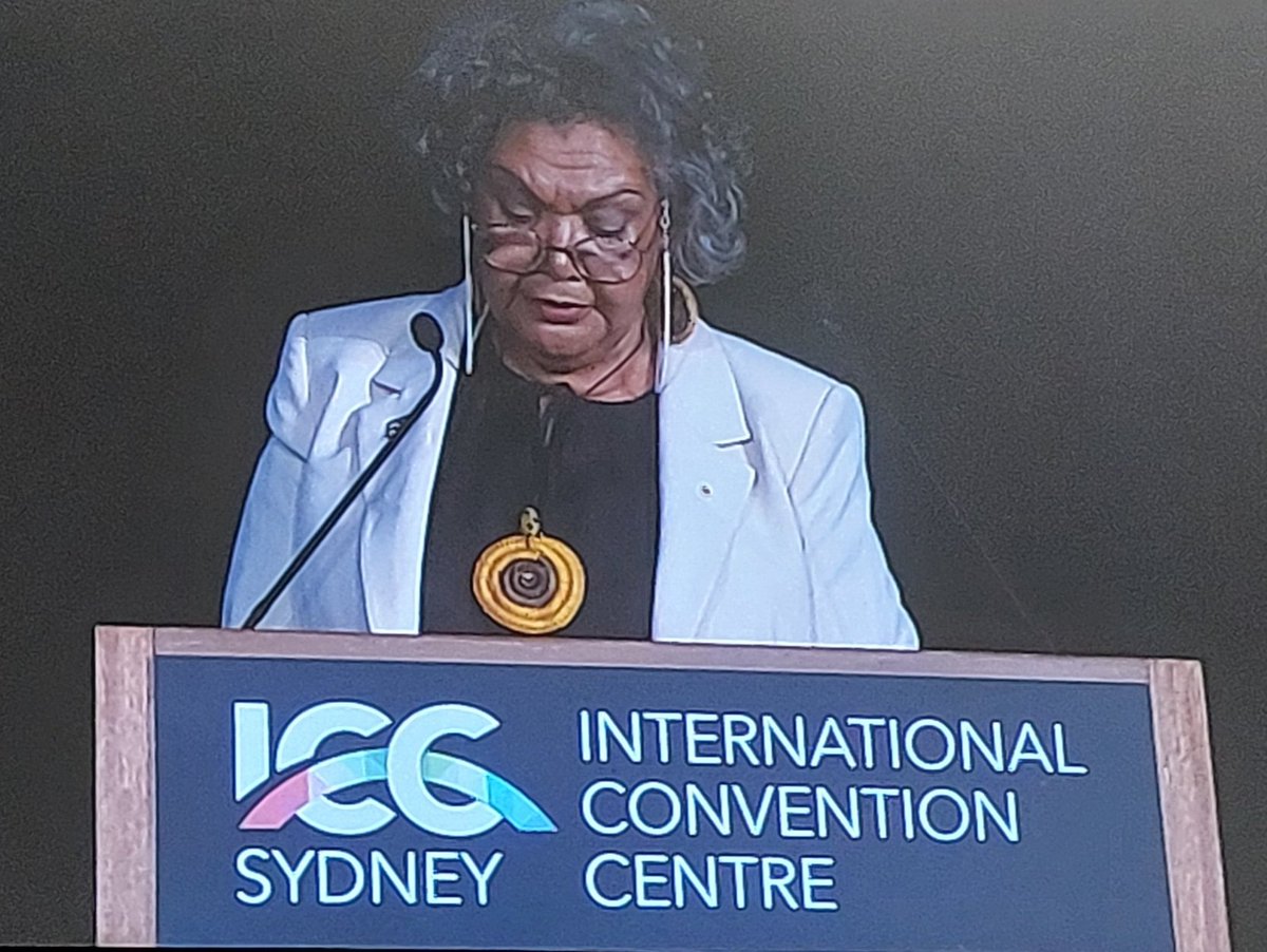 <a href="/Icomos_GA2023/">ICOMOS GA2023</a> @LivUniArch <a href="/icomosisc20c/">icomosisc20c</a> It's been an absolute privilege to listen to the first keynote address, delivered by Dr June Oscar AO, Aboriginal and Torres Strait Islanders Social Justice Commissioner on "A Vision of the Future from First Nations Women and Girls" - a most important and touching speech!