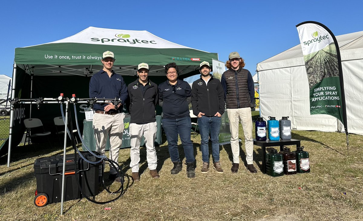spraytec_aus's tweet photo. Another year, another special edition of the Dowerin Machinery Field Days!

Connecting with clients was highly rewarding, with many discussions into product experiences, growing confidence and portfolio progression.

Thanks to @DavidGrayAglink for hosting us as a supply partner! https://t.co/YfAvM2qLNN
