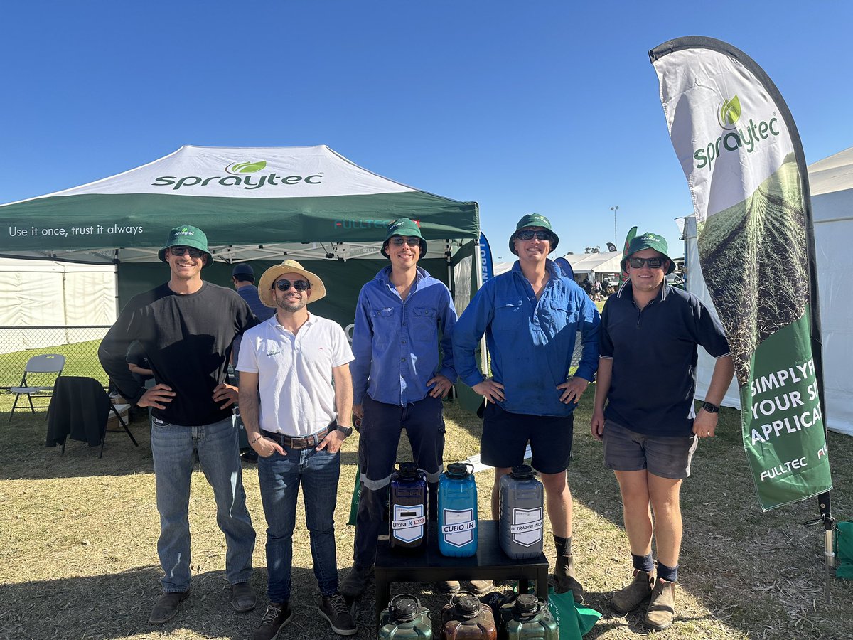 spraytec_aus's tweet photo. Another year, another special edition of the Dowerin Machinery Field Days!

Connecting with clients was highly rewarding, with many discussions into product experiences, growing confidence and portfolio progression.

Thanks to @DavidGrayAglink for hosting us as a supply partner! https://t.co/YfAvM2qLNN