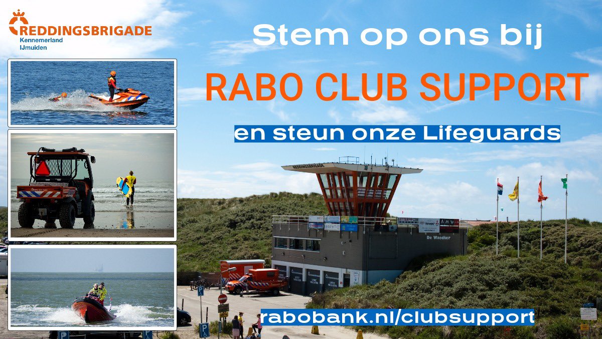 IJRB's tweet photo. Iedereen met een Rabobankrekening kan vanaf vandaag op de IJmuider Reddingsbrigade (IJRB) stemmen bij de Rabobank ClubSupport stemperiode. Steun ons via de Rabo app of https://t.co/RxITg14R5k

#Rabobank #clubsupport @Rabobank https://t.co/dslxxpLCw0