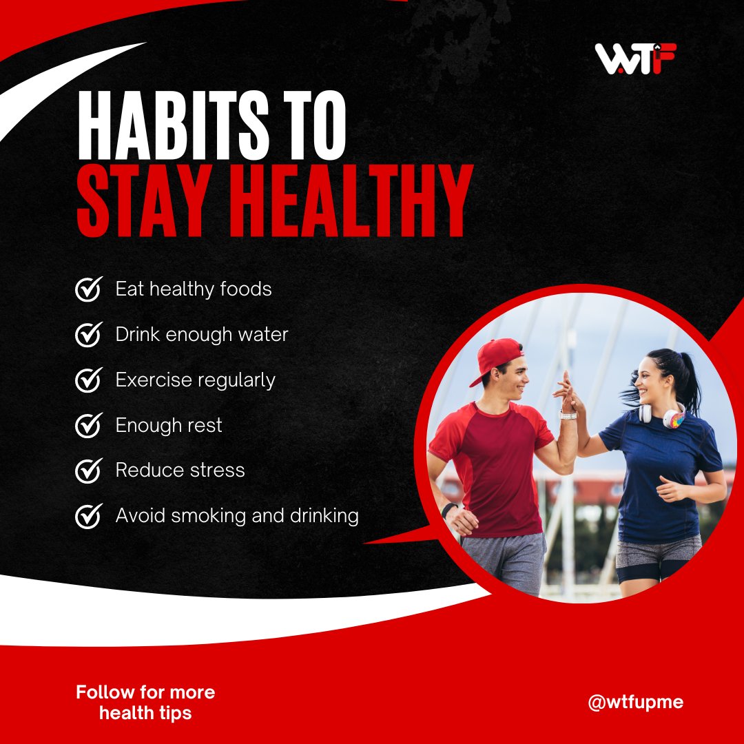 wtf_gyms's tweet photo. Habbits to stay healthy #healthtips #fitnesstips https://t.co/ZiEz2bGL47
