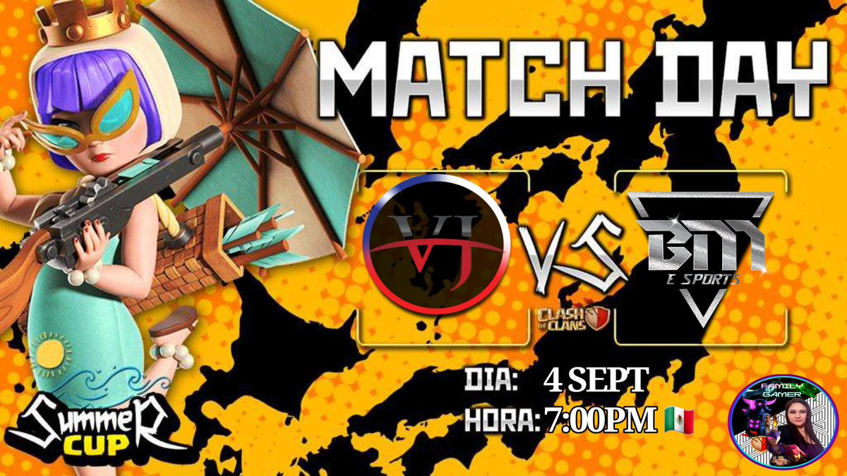 FamilyGamerCoC's tweet photo. Lunes de 2x1😉✌️
Summer Cup 7pm🇲🇽
Moon Cup 8pm🇲🇽
Vamos Vicho y Joaco!!!
@VichoyJoaco @Black_VzLv99 https://t.co/Dah8w1GEns