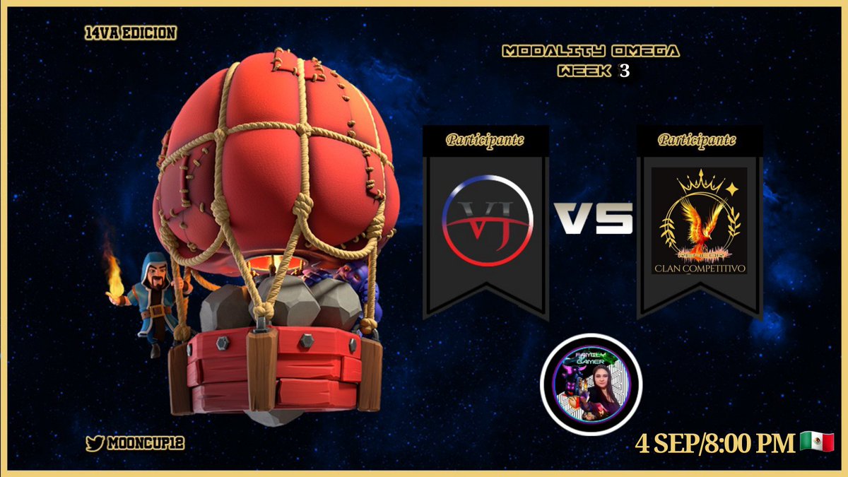 FamilyGamerCoC's tweet photo. Lunes de 2x1😉✌️
Summer Cup 7pm🇲🇽
Moon Cup 8pm🇲🇽
Vamos Vicho y Joaco!!!
@VichoyJoaco @Black_VzLv99 https://t.co/Dah8w1GEns
