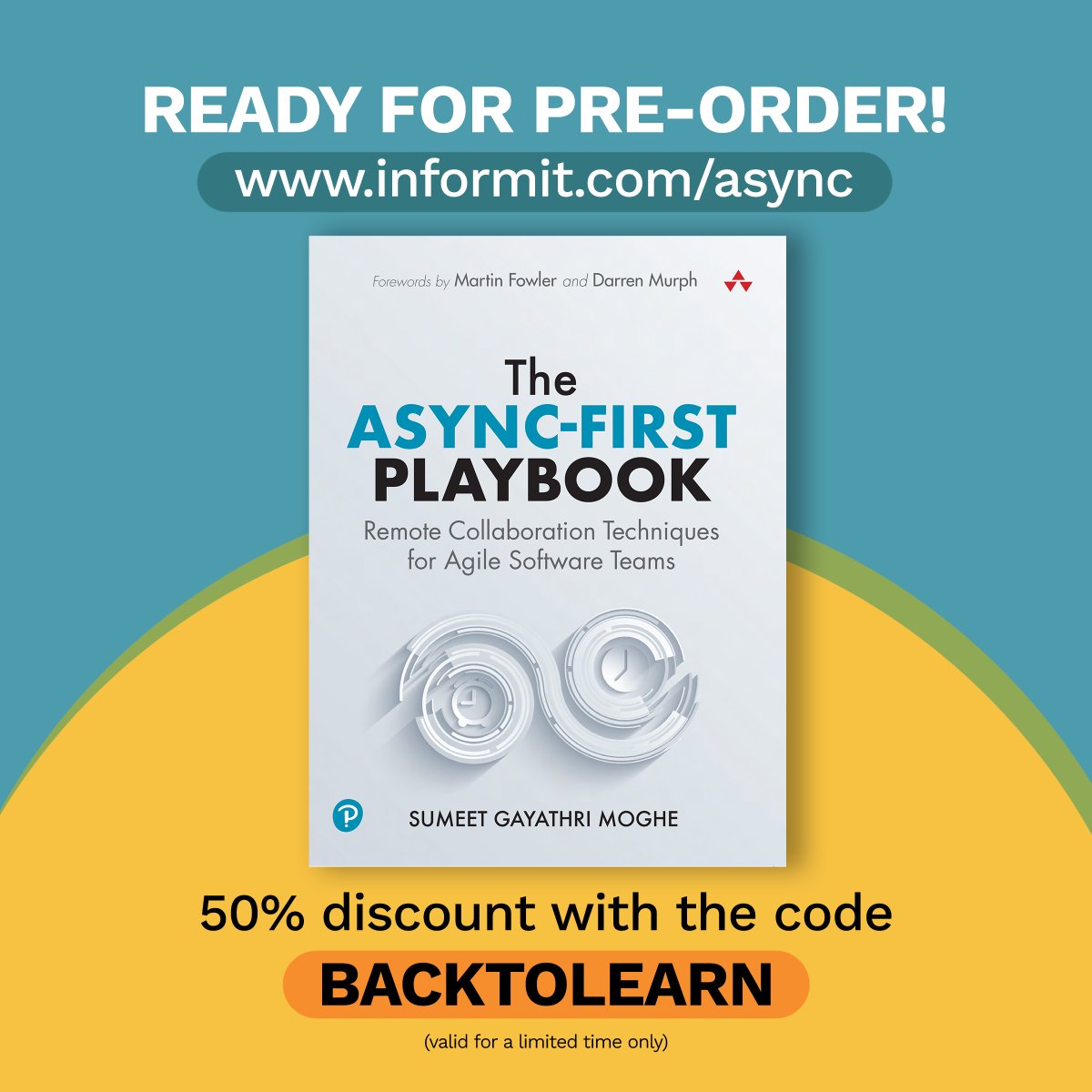 mushtaqA's tweet image. 'The Async-First Playbook' by our dear friend @sumeet_moghe is now available for the pre-order.
You can get it from here: informit.com/store/async-fi…
The discount code is valid for a short time only.