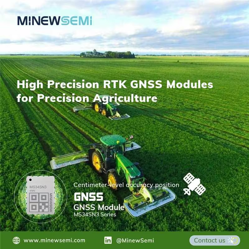 By integrating MinewSemi’s GNSS/GPS module into the precision agriculture system, cultivators around the globe can guide farm machinery with high accuracy, reducing environmental impact. Variable rate input application cuts costs by using fewer seeds and managing chemicals..