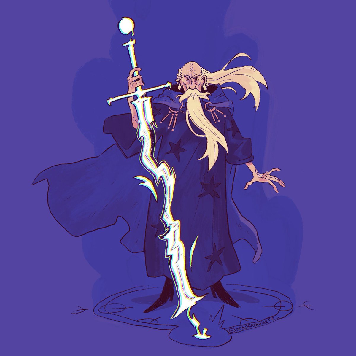 「#swordtember 2 - wizard 」|simoneのイラスト