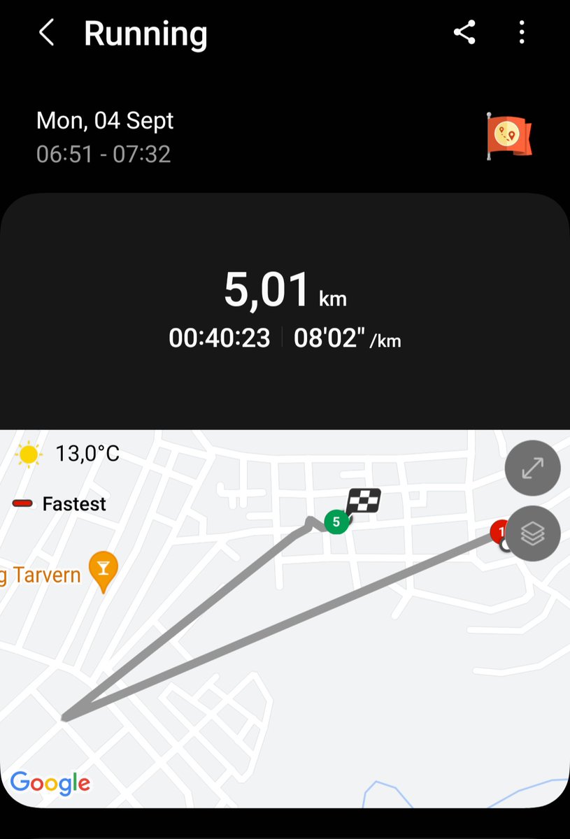 My first day after 2½ weeks of a bad foot, I will definitely bounce back.

#FetchYourBody2023 #RunningWithTumiSole 
#Trapnlos
#IPaintedMyRun 
#90dayswithoutsugar
