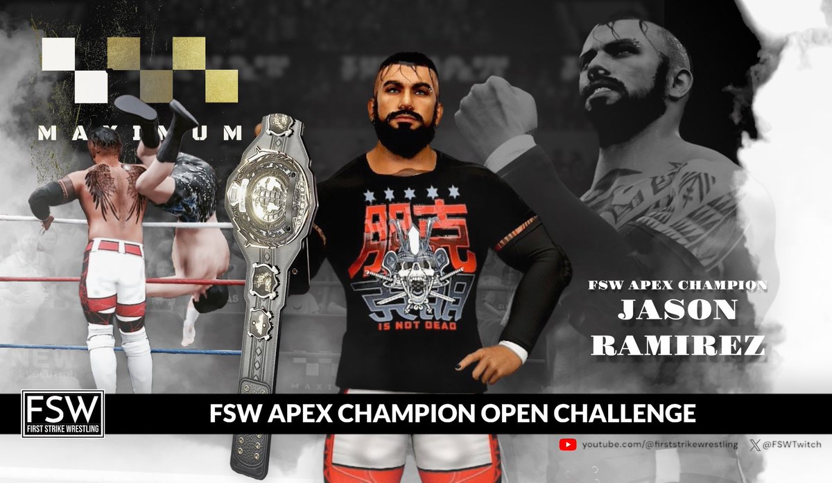FSWYouTube's tweet photo. The FSW Apex Champion has issued an open challenge on Maximum. Who will accept the challenge? #FSWMaximum https://t.co/KECpzLBbs6