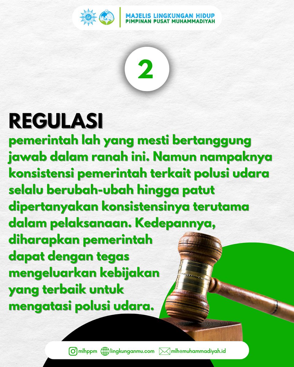 MLH_PP_Muh's tweet photo. Rekomendasi Majelis Lingkungan Hidup PP Muhammadiyah melalui Sekretaris Majelis Djihadul Mubarok, S.E., M.H. terkait polusi udara yang belakangan ini kian marak menjadi pembahasan.
_________________
Twitter : mlh_pp_muh
Website : https://t.co/SdqXIImlNl

#Muhammadiyah #MLH https://t.co/8O9GnnGjjd