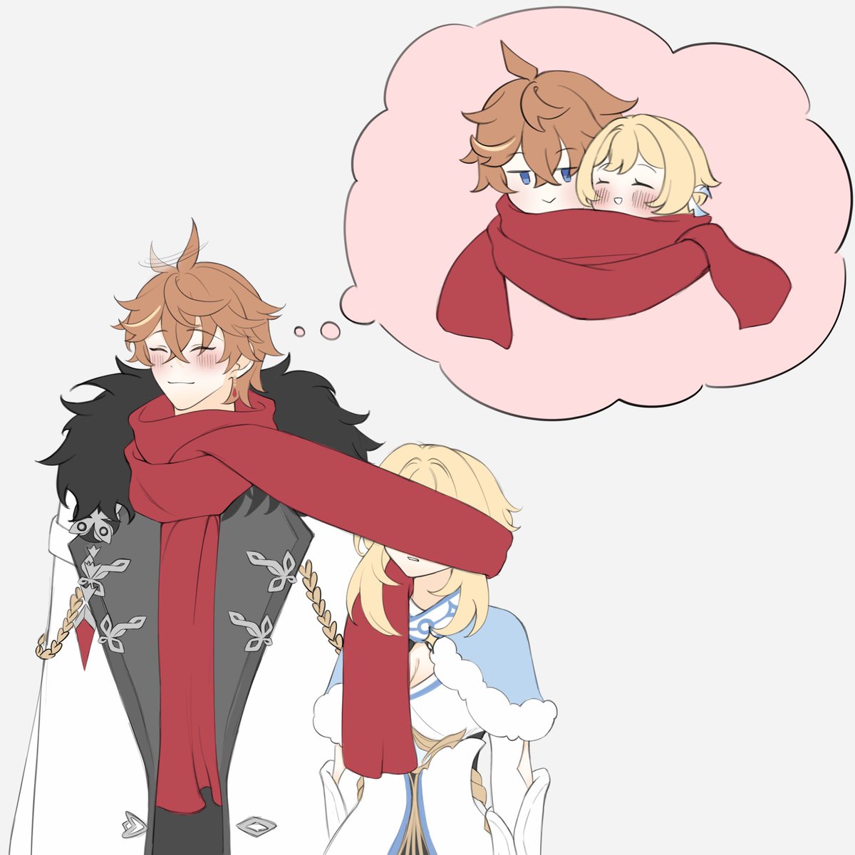 arurescha's tweet photo. Couple scarf ❤️
#chilumi #タル蛍 https://t.co/YnYqQeZiJp