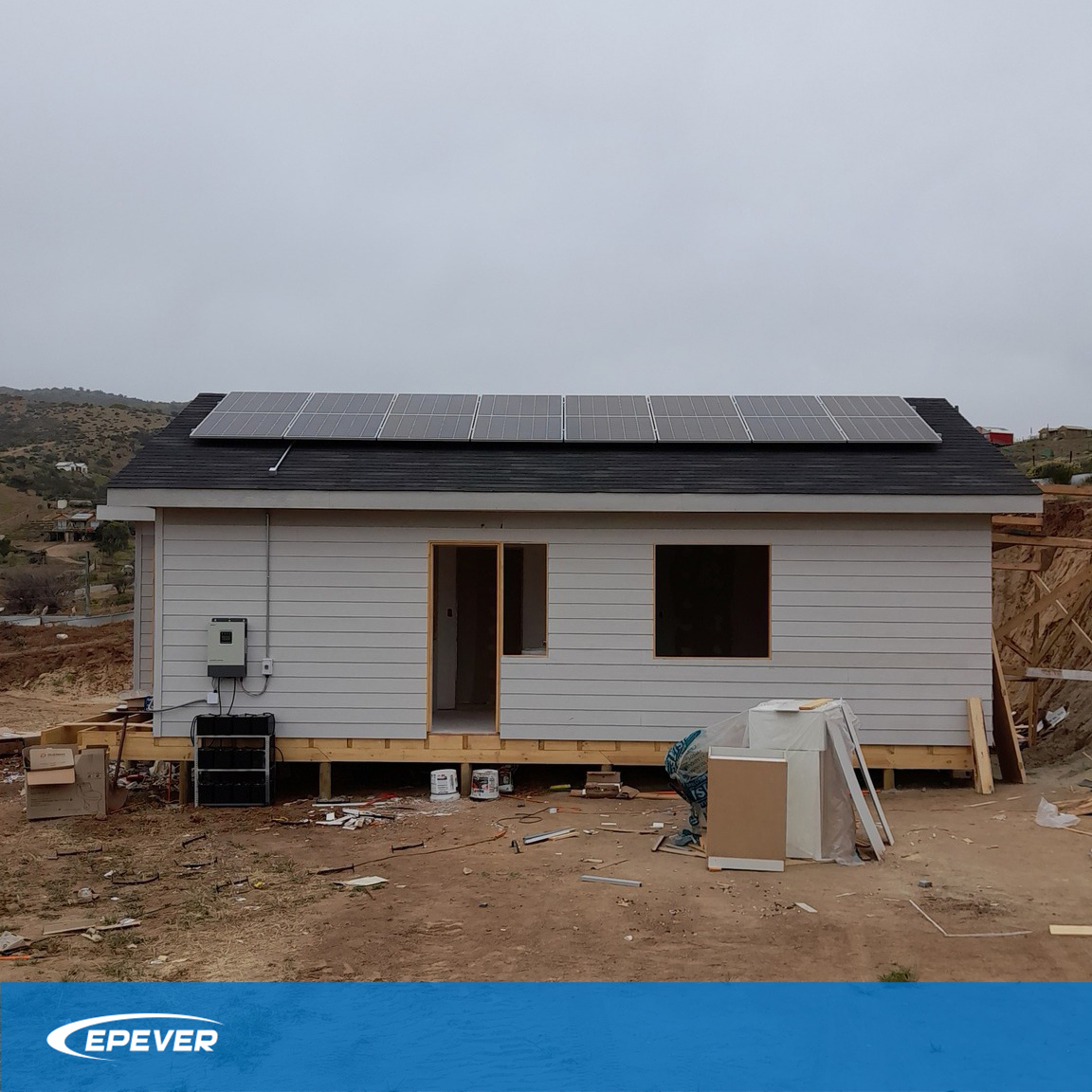 Epever_Tech's tweet photo. In Chile, EPEVER UPower-Hi inverter/charger brought electricity to this rural condo, making it sustainable.
This is our EPEVER mission - a brighter, greener future! ☀️🌎💡 #SustainableEnergy #EPEVER #EPsolar #SOLAR #offgrid https://t.co/7H7o6bHAZm