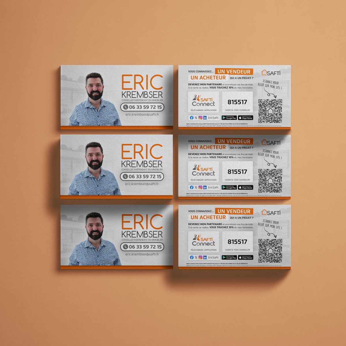 EricSafti's tweet photo. C'est la rentrée, et mes cartes de visite sont plus claires que jamais ! 🏡💼

Si vous connaissez quelqu'un avec un projet immobilier, redirigez-les vers moi et gagnez 10% de la commission de vente ! 💰

Mon code conseiller : 815517

#Immobilier #Rentrée2023 #SAFTIConnect https://t.co/xG7yQXbkWO