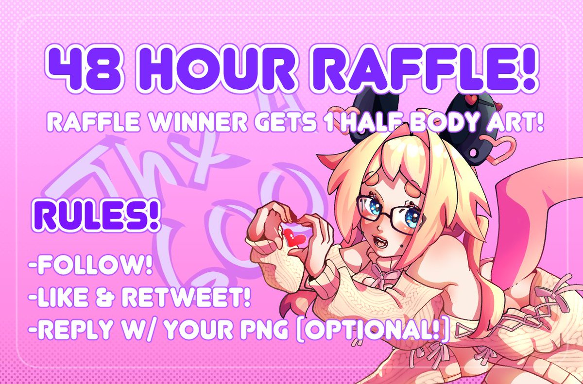Parsnops's tweet image. ✨❤️‍🔥48 HOUR ART RAFFLE!❤️‍🔥✨
Recently I've managed to keep 600 of you around! So let's kick of this B-Day week off with a big thanks to those that support me! 
Thank you to all who stick around!🎉

✅To enter:
-must be following me
-💙&amp;amp;🔁 this post!
-reply w/ your png (optional)