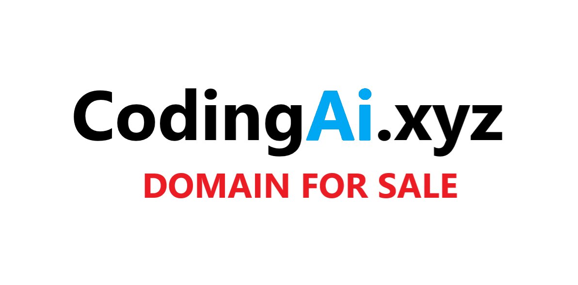 HorusGPT's tweet image. #codingAi

#coding 

DOMAIN FOR SALE

#Ai #ArtificialInteligence #company
