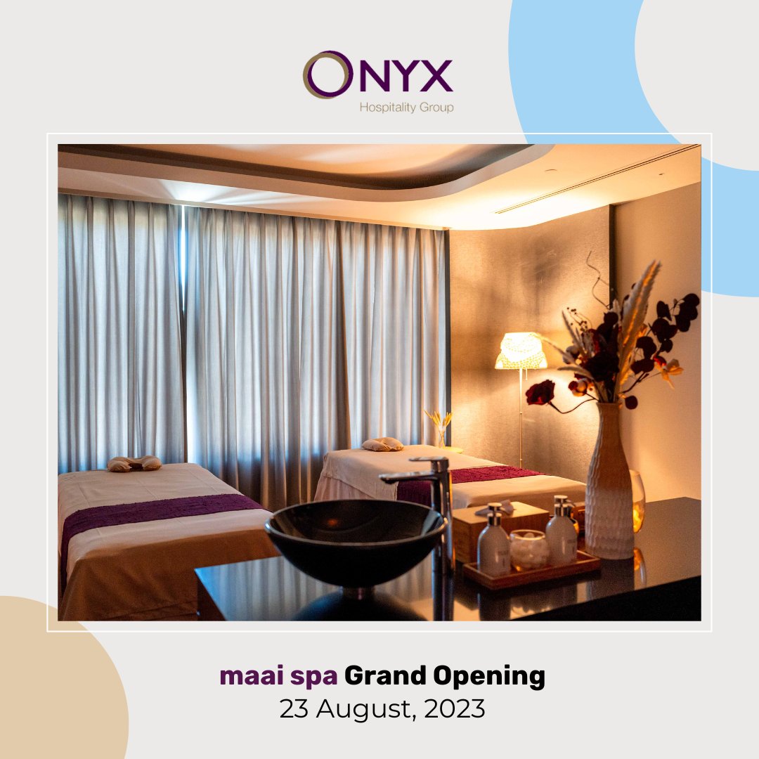 ONYXprteam's tweet photo. ONYX Hospitality Group presents "maai spa," a luxe wellness destination. Rooted in silk's transformational journey, it offers a borderless, elegant experience. Debuting in Thailand and the Maldives, "maai spa" sets new standards for luxury well-being.

#ONYXHospitalityGroup https://t.co/nYw8nMdliA