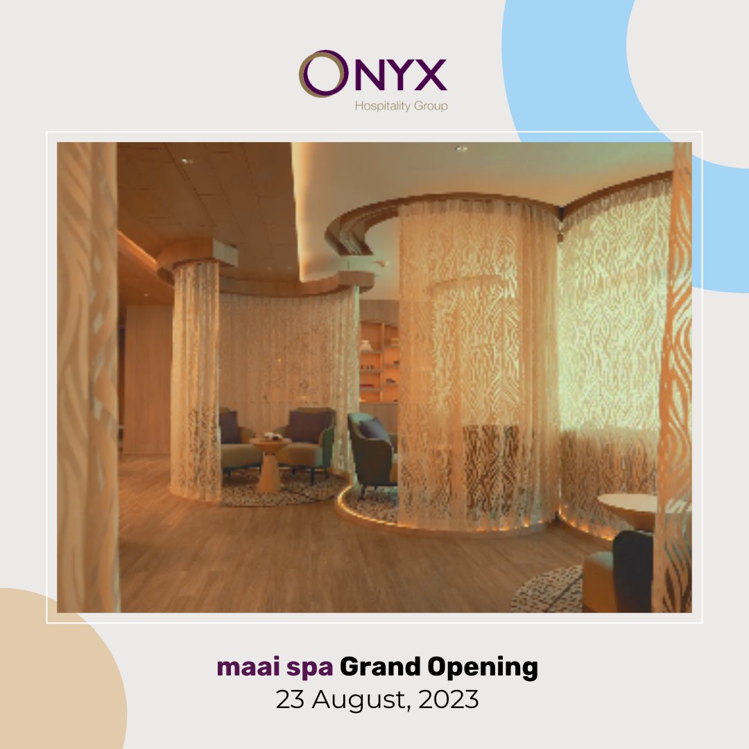 ONYXprteam's tweet photo. ONYX Hospitality Group presents "maai spa," a luxe wellness destination. Rooted in silk's transformational journey, it offers a borderless, elegant experience. Debuting in Thailand and the Maldives, "maai spa" sets new standards for luxury well-being.

#ONYXHospitalityGroup https://t.co/nYw8nMdliA
