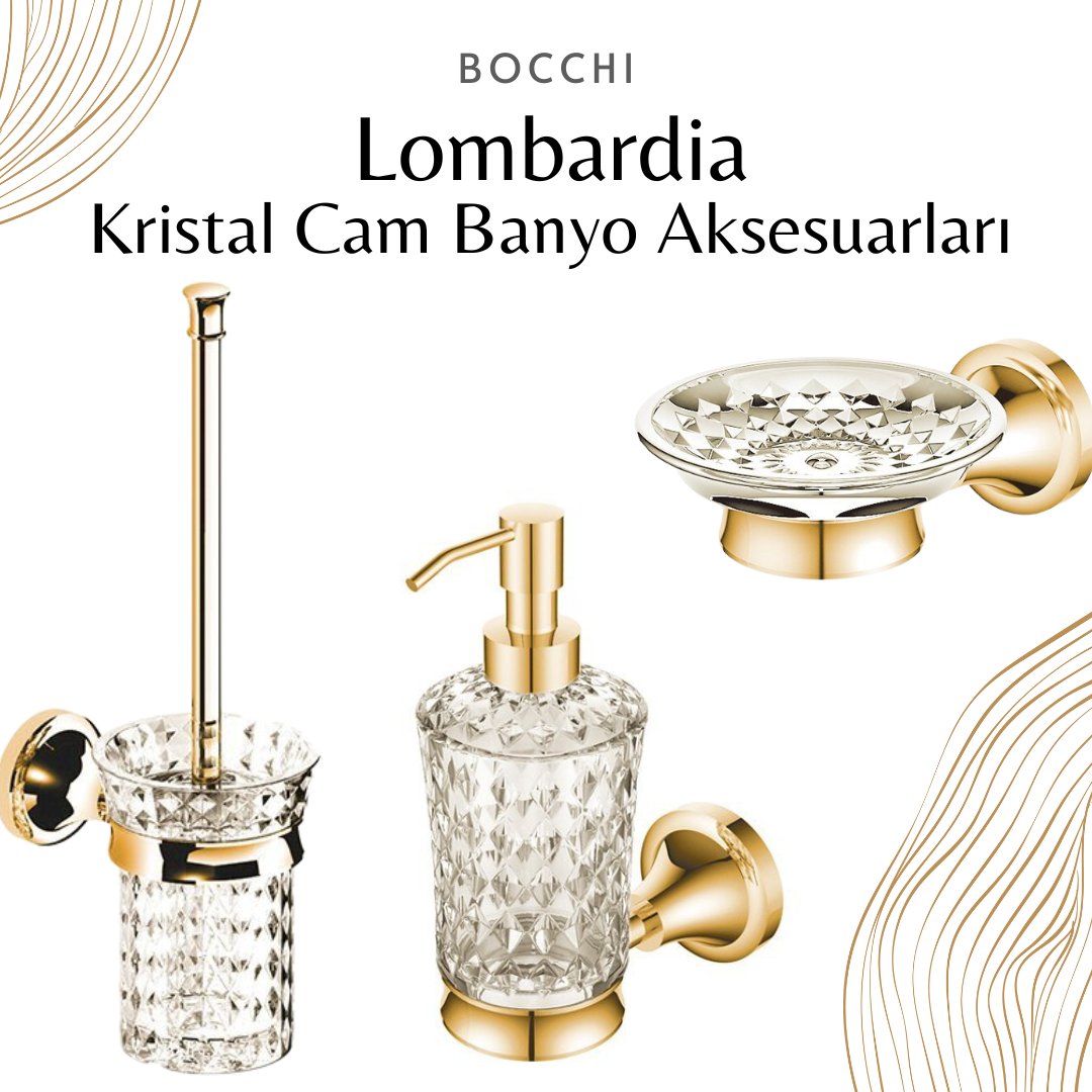 ArmaSeramik's tweet photo. Bocchi Lombardia Kristal Cam Banyo Aksesuarları, tasarımı ile banyolarda şıklığı ile fark edilecek bir seri...Krom kaplama alternatifi de mevcuttur.
#armaseramik #bocchi #bocchibanyoaksesuarları #bocchibanyo #banyoaksesuarları #lüksbanyo #sabunluk #sıvısabunluk #havluluk https://t.co/pEqhKbNqTg