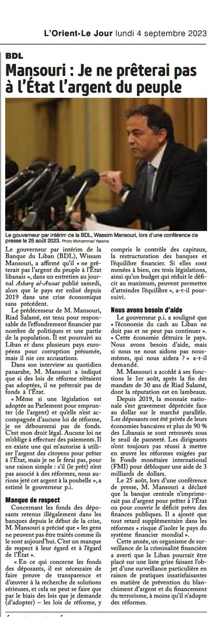 georges_salwan's tweet photo. Ce n'est pas une faute grave, c'est un péché mortel.Nous sommes devenus les #Nouveaux_Pauvres après 40 ans de labeur. Quelle alternative après le #Carnage_financier_du_siècle.Tous responsables avec #Salame_the_Bookkeeper Ils ont accepté #Salame_Ponzy_System avec les #Mafiocrates https://t.co/E4pkazuBeJ