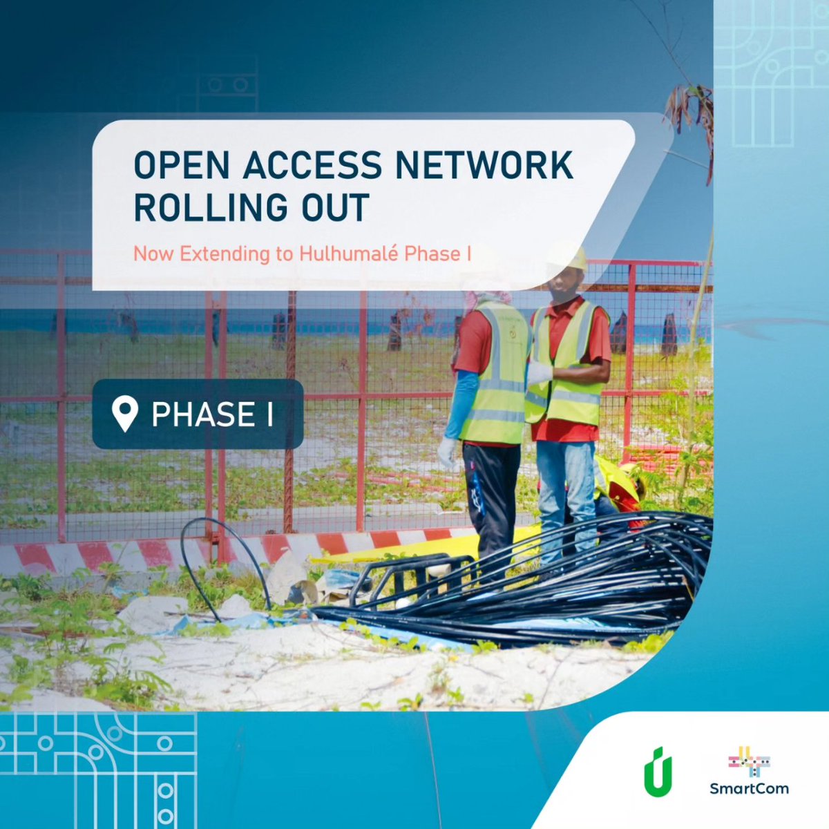 SmartCommv's tweet photo. Urbanco's successful Open Access Network in Hulhumale' phase II is now rolling out to phase I. Residents in phase I can now enjoy the conveniences of our network.
#smartcom #urbanco #OAN https://t.co/rrWckdbc8h