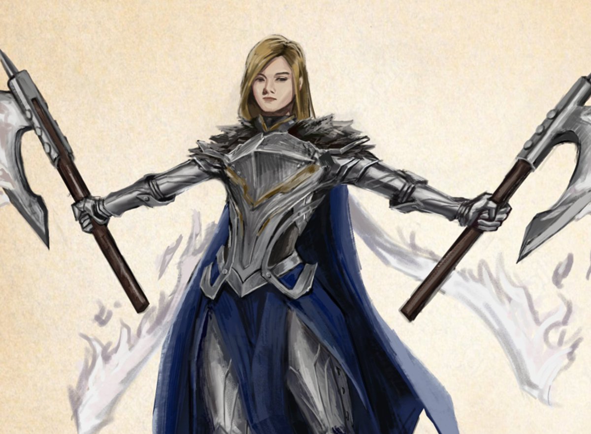 YVXist's tweet photo. #characterdesign #femaleknight #conceptart https://t.co/xQrRF3B2qU
