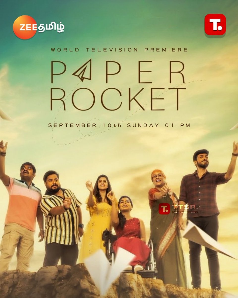 TTSR_Official's tweet photo. #PaperRocket (Premiere) On #ZeeTamil
#Sep10th 01 Pm
@ttsr_official @vijayavikashm #kalidasjayaram #tanyaravichandran #gourigkishan #vidaamuyarchi #leo #thalapathy68 #jailer #indian2 #captainmiller #str48 #thangalaan #maaveeran #jawan #ayalaan #kanguva #japan
#VIJAYAVIKASHM https://t.co/6qhjNXAWLI
