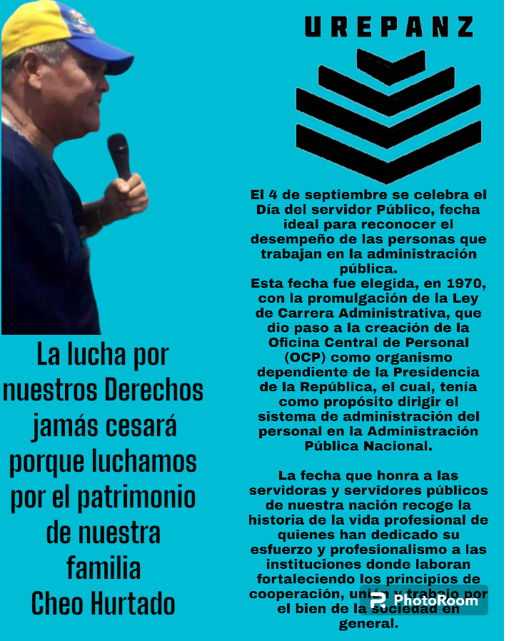 No tenemos nada que celebrar desde el 4 de septiembre de 1970 hasta el 2019 cada logro cada beneficio y Derecho ganado a través de las Convenciones Colectivas fue confiscado por Ud <a href="/NicolasMaduro/">Nicolás Maduro</a> al imponer el tema Onapre, hoy tenemos sueldos y pensiones de miseria.