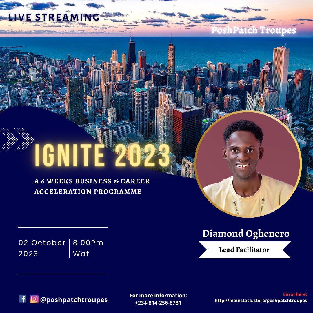 Nerotheenhancer's tweet photo. Attend PoshPatch Troupes Ignite 2023 Conference. Get depths of knowledge to manage business or career more lucratively and efficiently.  Sign up here: https://t.co/VGqEJIiAVJ
 
#personaldevelopment  #ignite2023 #brandstrategy #luxuryfashion  #businessgrowth #poshpatchtroupes https://t.co/zouUek0MJj