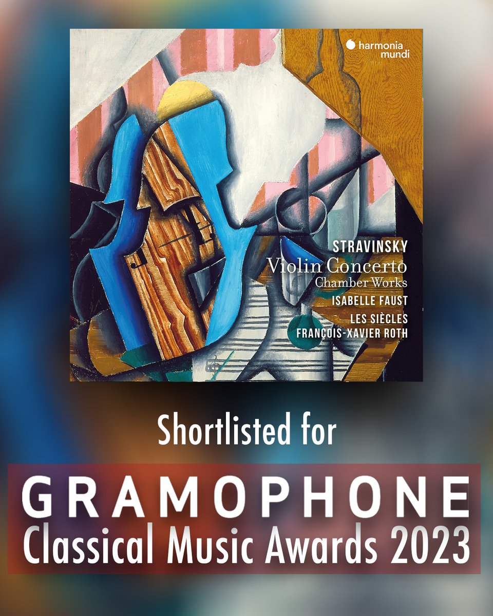 Deux disques sélectionnés pour les #GramophoneAwards ! Ravel avec #CédricTiberghien et @Stephdegout et Stravinsky avec #IsabelleFaust. RDV le 4 octobre pour les résultats 🤞 🔎 gramophone.co.uk/classical%20mu…