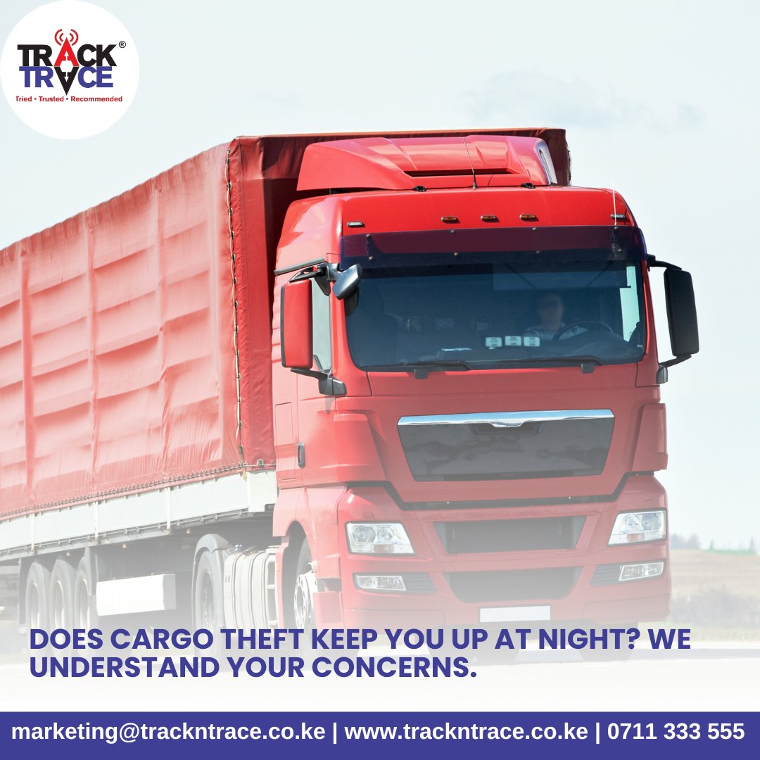🚚 Does cargo theft keep you up at night? We understand your concerns. Explore our advanced cargo tracking technologies to fortify security and protect your shipments. Call 0711 333 555 to get started #CargoSecurity #Transport