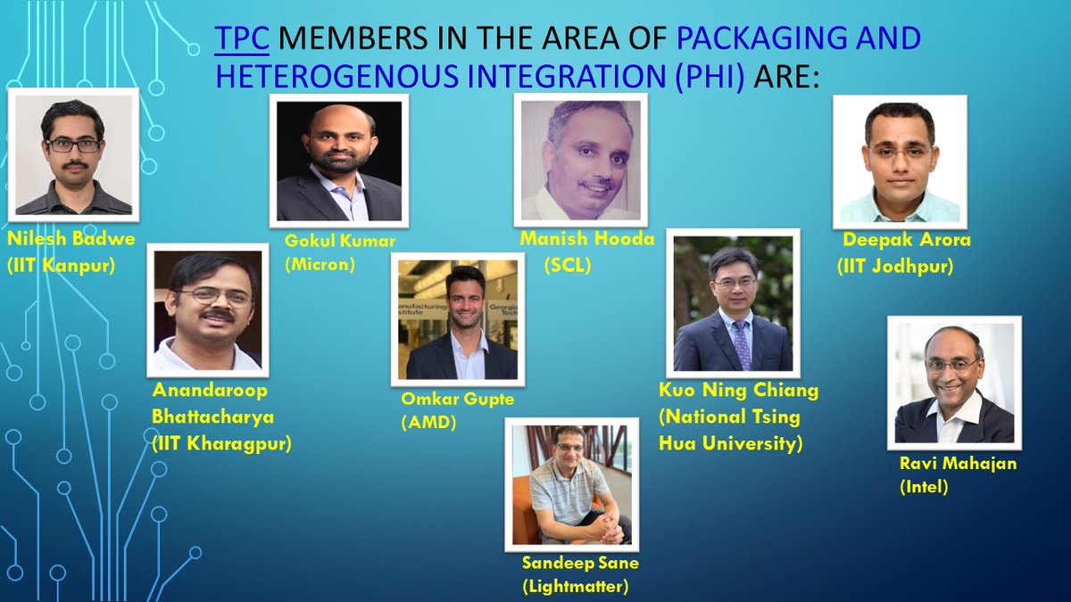 EDTM2024 (@edtm202460220) on Twitter photo 8th #IEEE #EDTM2024 Introduces to you our expert #technical #program committee members in the field of #Packaging and #Heterogenous Integration (PHI) from #Academia and #Semiconductor #Industries8th #IEEE
<a href="/yogeshs36114738/">Yogesh S. Chauhan</a> <a href="/MayankIISc/">Prof. Mayank Shrivastava</a> <a href="/shubhamsahay93/">Shubham Sahay</a>
<a href="/GangulyUdayan/">Udayan Ganguly</a> 8th #IEEE #EDTM2024 Introduces to you our expert #technical #program committee members in the field of #Packaging and #Heterogenous Integration (PHI) from #Academia and #Semiconductor #Industries8th #IEEE
<a href="/yogeshs36114738/">Yogesh S. Chauhan</a> <a href="/MayankIISc/">Prof. Mayank Shrivastava</a> <a href="/shubhamsahay93/">Shubham Sahay</a>
<a href="/GangulyUdayan/">Udayan Ganguly</a>