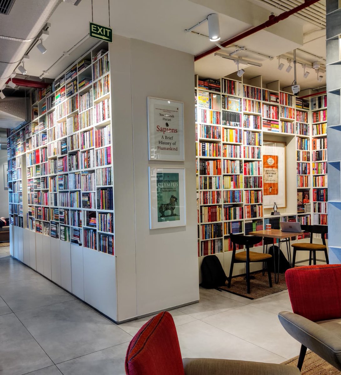 Mondays are made easier when you work from the best book cafe of all time aka our office