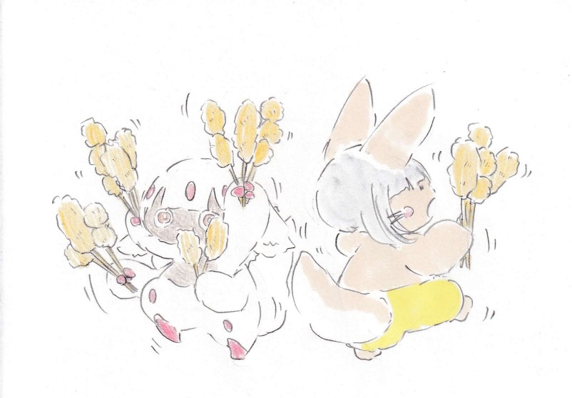 nanachi (made in abyss) animal ears tail white hair furry 1other short hair extra arms  illustration images