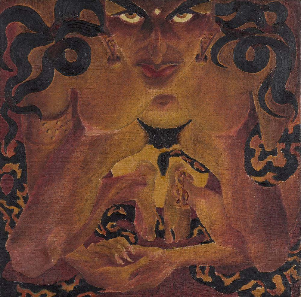 SmaragdinaVisio's tweet photo. Priestess of the Fire Snake, Steffi Grant,  early 1940s https://t.co/buCN1LQCve