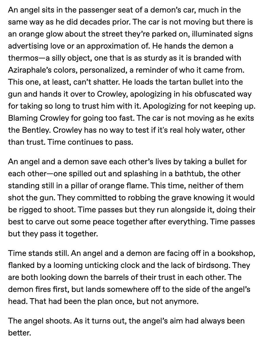 gayngels's tweet photo. On trust &amp; bullets #GoodOmens https://t.co/XFDHACg5Jv