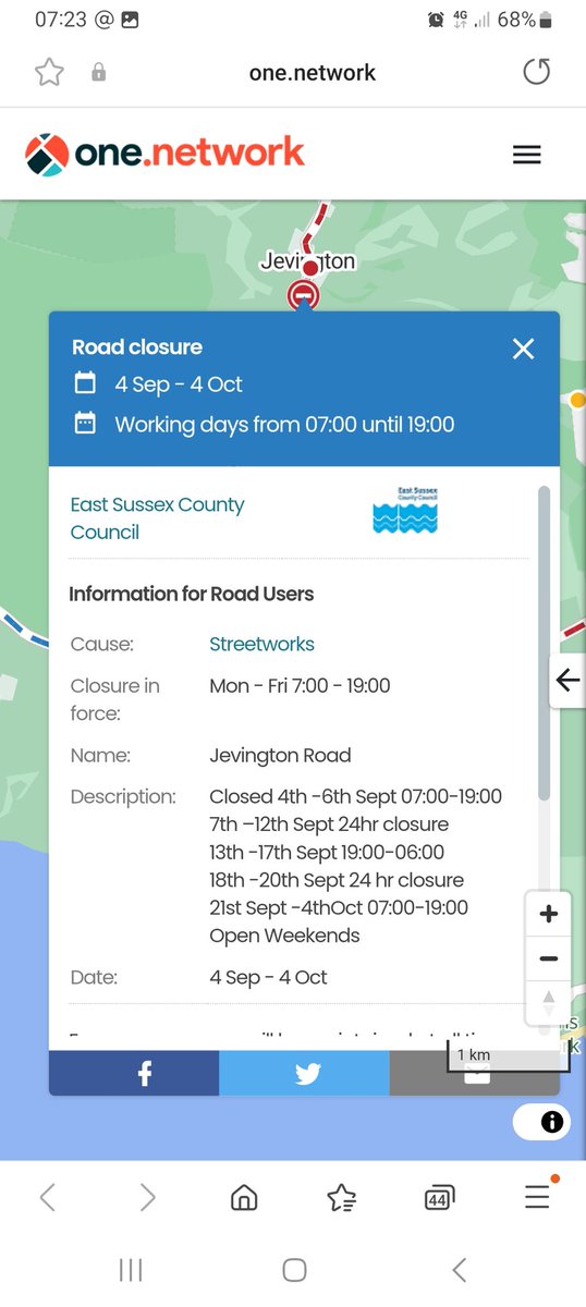 Sussex Traffic Watch tweet media