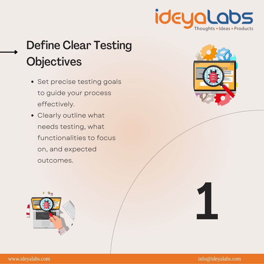 ideya_Labs's tweet image. Upgrade your #testing game with these essential tips! From clear objectives to embracing #automation, these strategies ensure a robust #testingprocess that boosts efficiency and #quality. 

Don&apos;t miss out on the best practices to drive your testing to the next level!