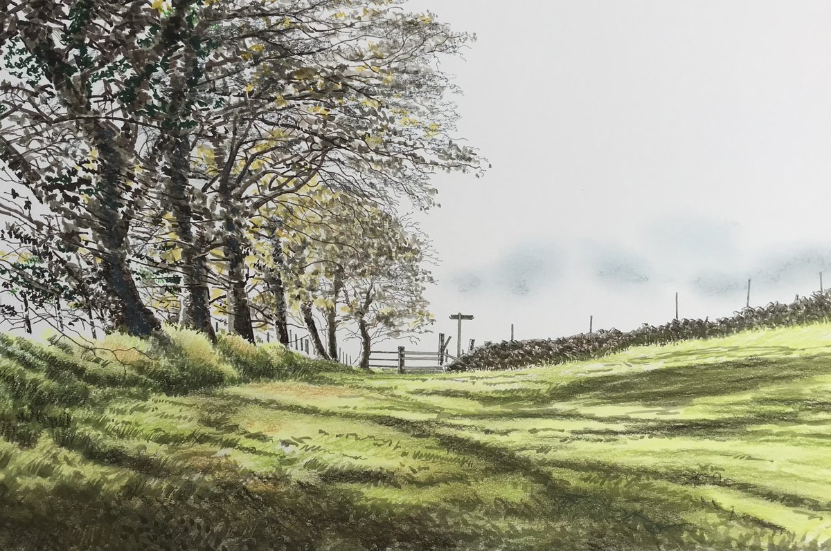 'Morning, Offa's Dyke Path', see it on the #clwydiancreatives Art Trail, details at alwyndempsterjones.com.      

#art #wales @NWalesSocial @tourism_fcc @ItsYourWales @RamblersCymru
@Welsh_art @walesartists @Arts_Wales_
@ahistoryinart @UKMakers1 @todays_art
@visittherange