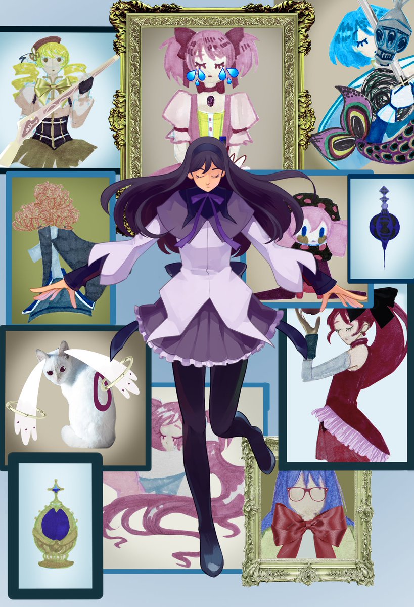 super_tlen's tweet photo. Couldn't decide which background is better 😳
#MadokaMagica https://t.co/a4WLOUXrse