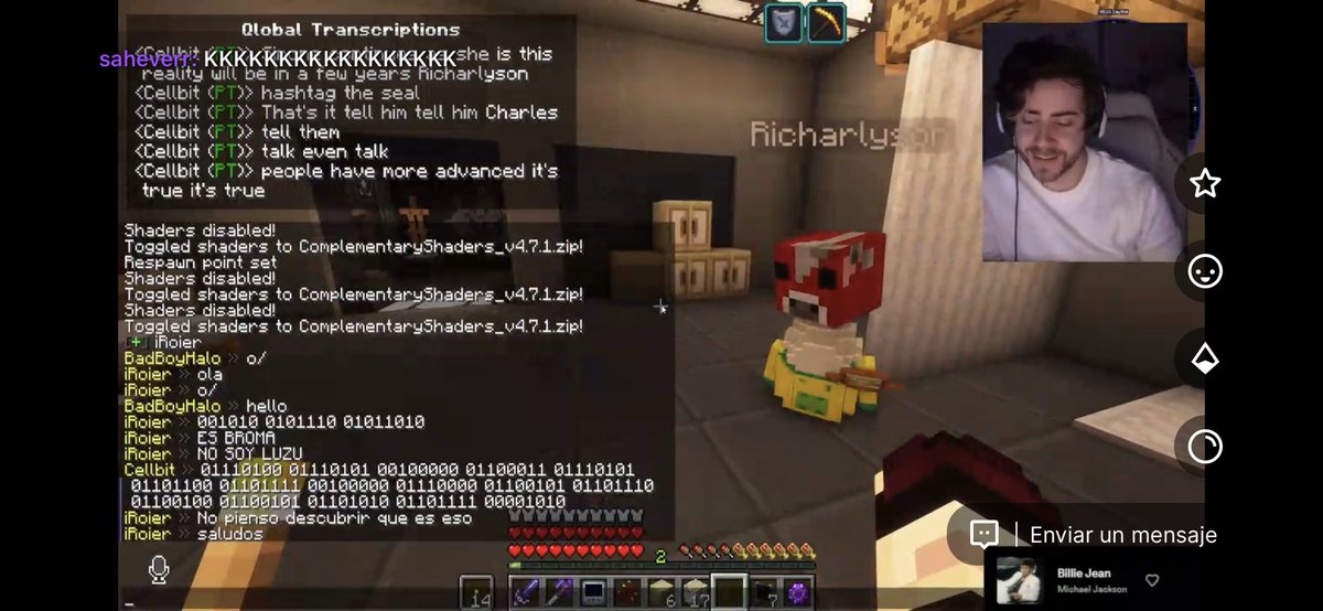 marimoo2610's tweet photo. @Roiereal entro Offstream al QSMP y @cellbit le manda un codigo Binario 🤣🤣. #CELLBIT #ROIER #QSMP #CODIGOBINARIO https://t.co/oKHDqo8Tvw
