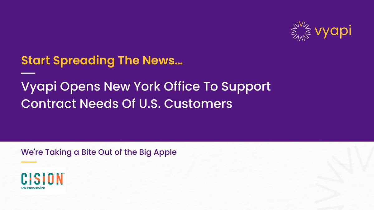 vyapi4contracts's tweet photo. We're launching our third global office..
Read here: https://t.co/WXV4jPjJLP
#NewYork #USA #Vyapi https://t.co/lxiuasgs42